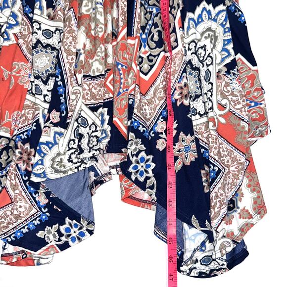 Soma Paisley Halter Handkerchief Hem Midi Dress Size Medium - Picture 13 of 13